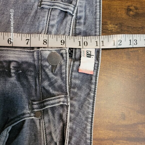Cabi Jeans Size 6 High Rise Skinny Vapor Wash 3939 Gray Stretch Denim - Picture 7 of 9
